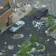 The scene in front of a Best Buy in Downtown Chicago after a night of widespread looting and vandalism along the city’s Magnificent Mile.